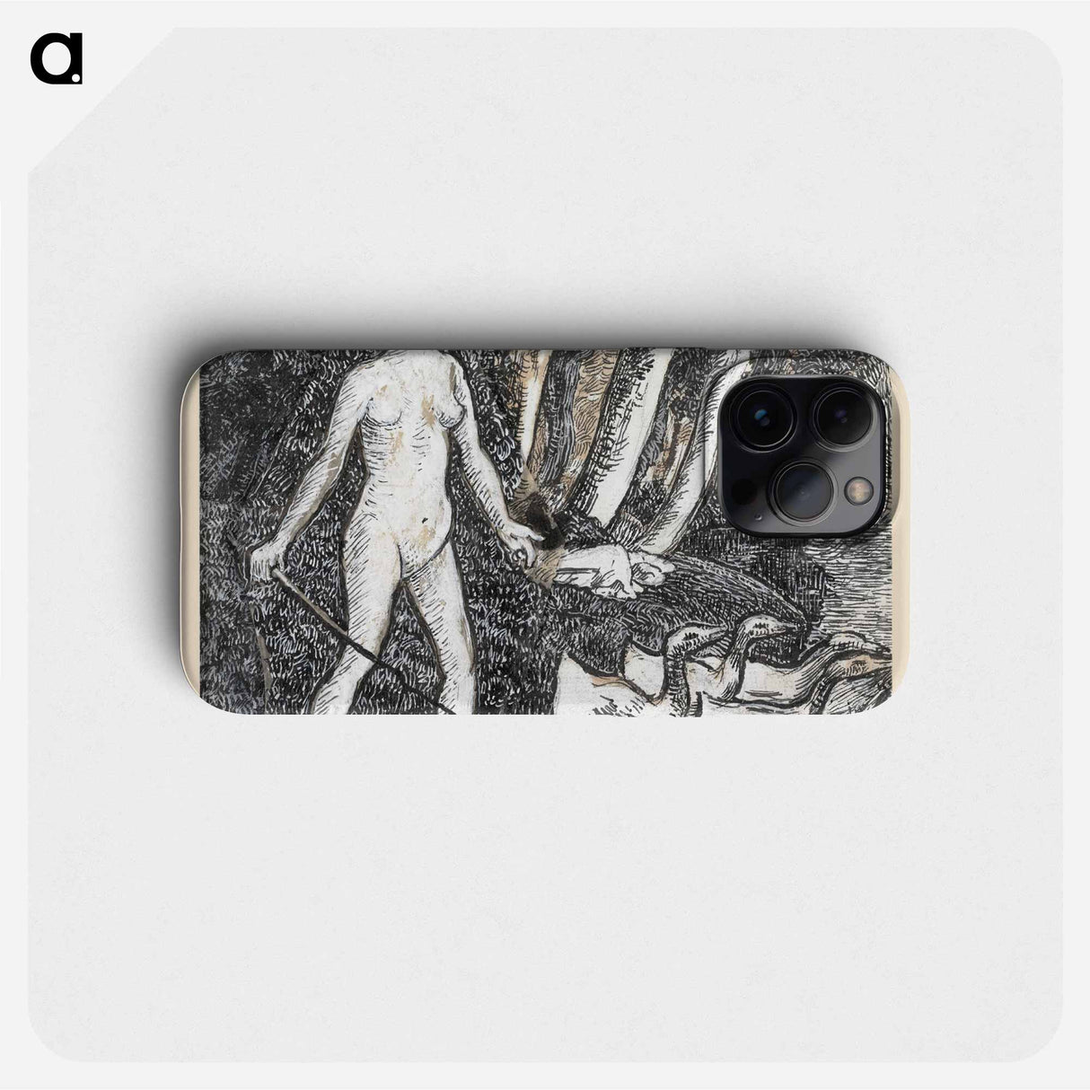 Bather with Geese - Camille Pissarro Phone Case.