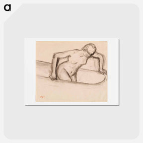 アートポストカード-Woman in Tub - エドガー ドガ Postcard.