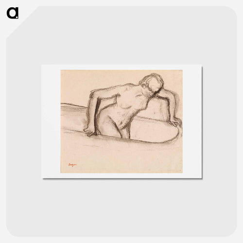Woman in Tub - エドガー ドガ Postcard.