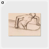 アートポストカード-Woman in Tub - エドガー ドガ Postcard.