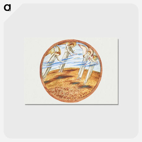 アートポストカード-Morning Glories from The Flower Book - エドワード バーン ジョーンズ Postcard.