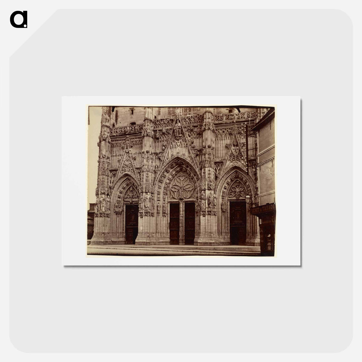アートポストカード-Abbeville, Saint-Vulfran
 - ウジェーヌ アジェ Postcard.
