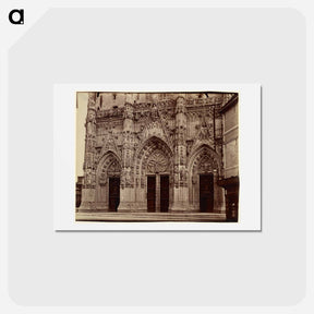 アートポストカード-Abbeville, Saint-Vulfran
 - ウジェーヌ アジェ Postcard.