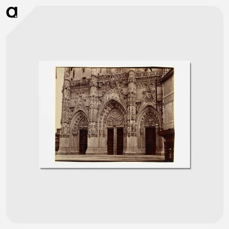 アートポストカード-Abbeville, Saint-Vulfran
 - ウジェーヌ アジェ Postcard.
