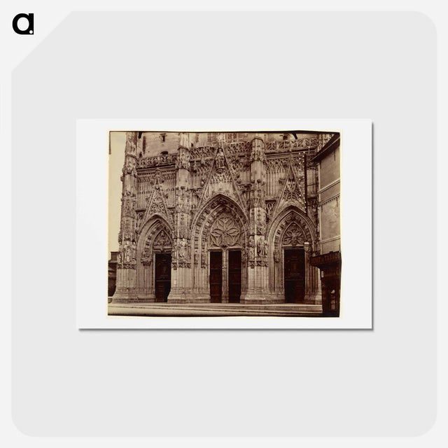 アートポストカード-Abbeville, Saint-Vulfran
 - ウジェーヌ アジェ Postcard.