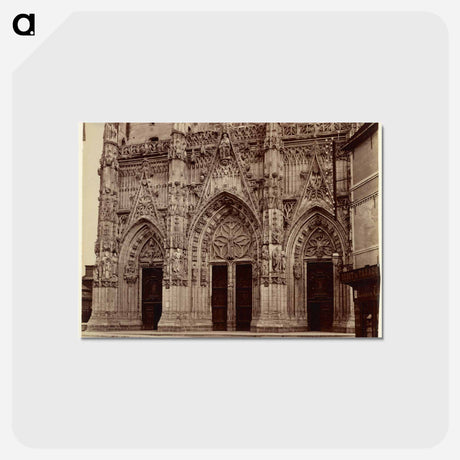 アートポストカード-Abbeville, Saint-Vulfran
 - ウジェーヌ アジェ Postcard.