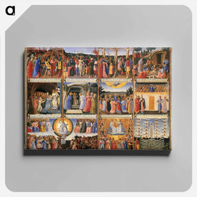 アートパネル-Scenes from the Life of Christ - フラ アンジェリコ Canvas.