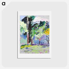 アートポストカード-Paysage À Collioure - アンリ マティス Postcard.