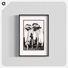 アートポスター-Ink mushrooms - ユリー デ フラーハ Poster.