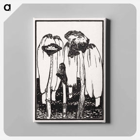 アートパネル-Ink mushrooms - ユリー デ フラーハ Canvas.