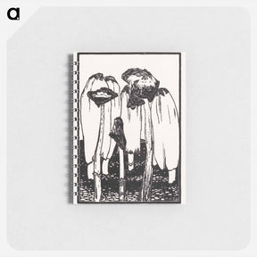 アートメモ帳-Ink mushrooms - ユリー デ フラーハ Memo.
