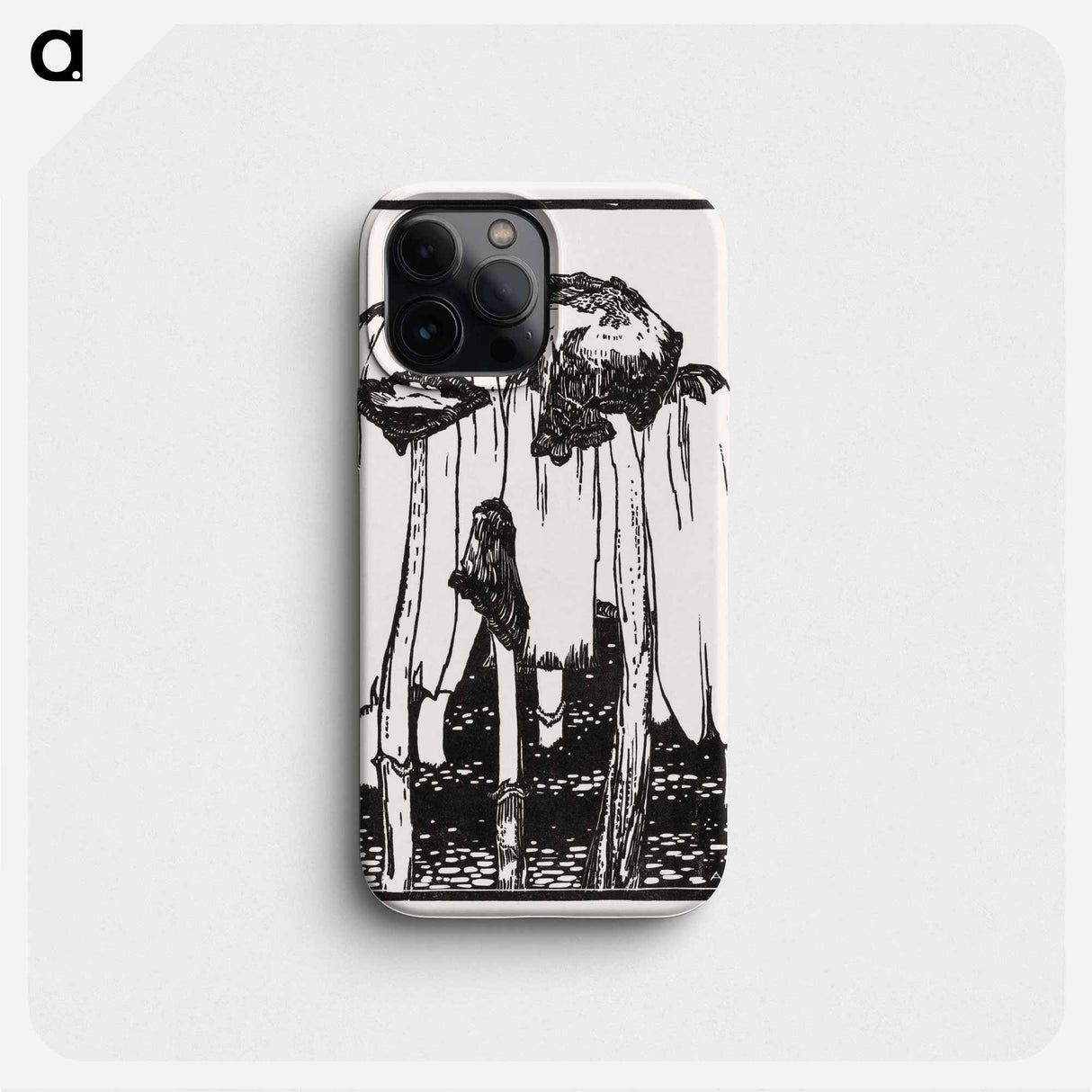 Ink mushrooms - Julie de Graag Phone Case.