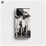 Ink mushrooms - ユリー デ フラーハ Phone Case.