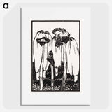 Ink mushrooms - Julie de Graag Poster.