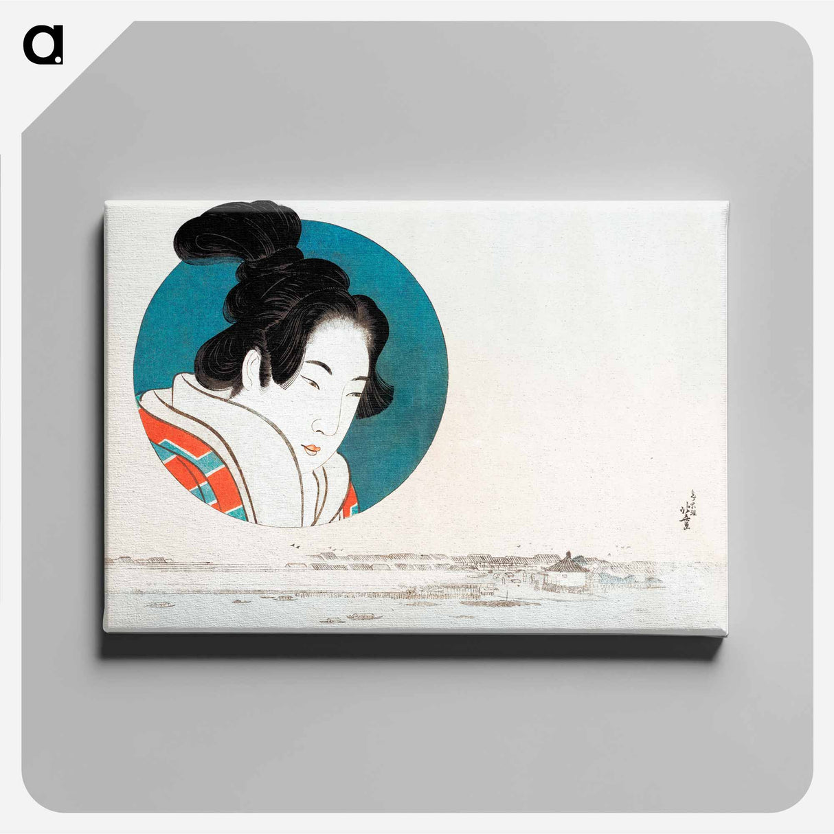 Hokusai's Japanese woman - Katsushika Hokusai Canvas.