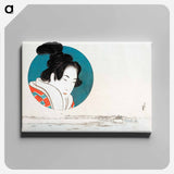 Hokusai’s Japanese woman - 葛飾 北斎 Canvas.