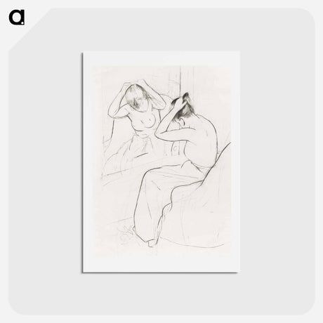 アートポストカード-The Coiffure - メアリー カサット Postcard.