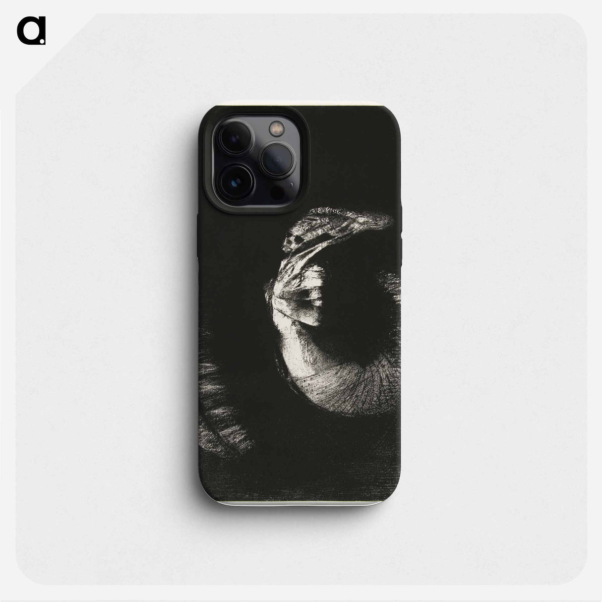 It Is a Skull, Crowned with Roses - Odilon Redon Phone Case.