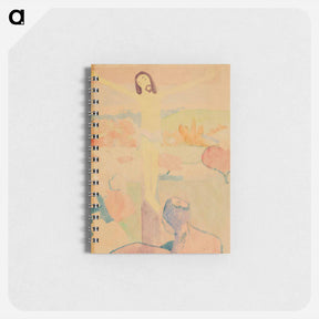 アートメモ帳-The Yellow Christ (recto), Female Bather Wading through a Brook - ポール ゴーギャン Memo.