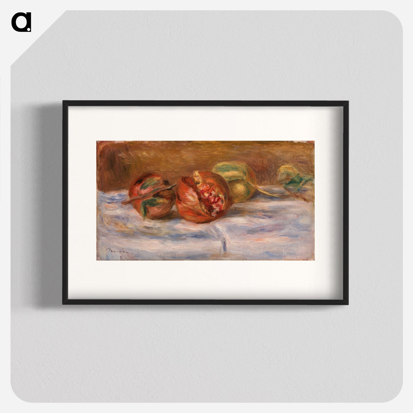 Pomegranates (Grenades) - ピエール オーギュスト ルノワール Poster.