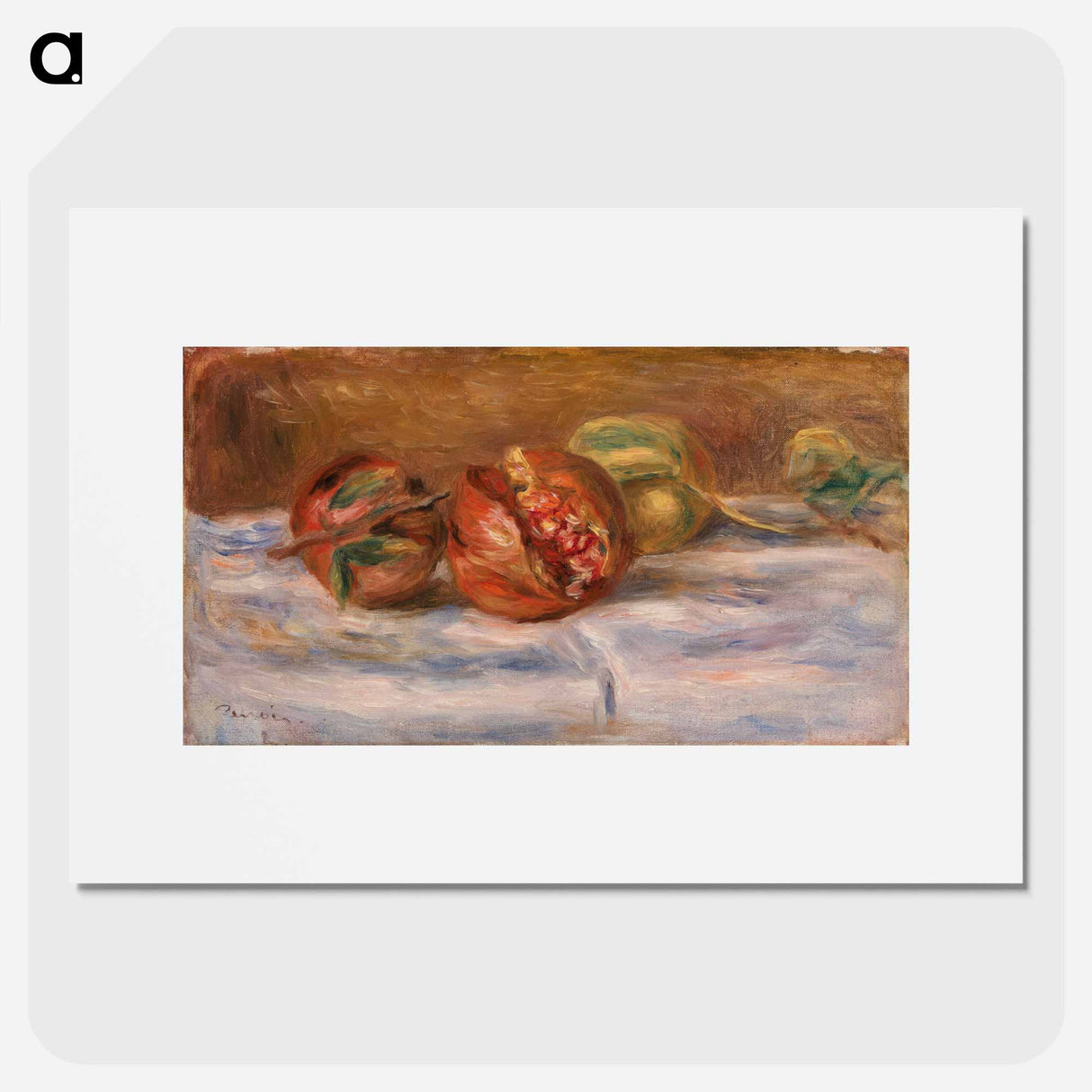 Pomegranates - Pierre-Auguste Renoir Poster.