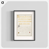 アートポスター-Beetlelike Insects from Mira Calligraphiae Monumenta
 - 書道のお手本 Poster.