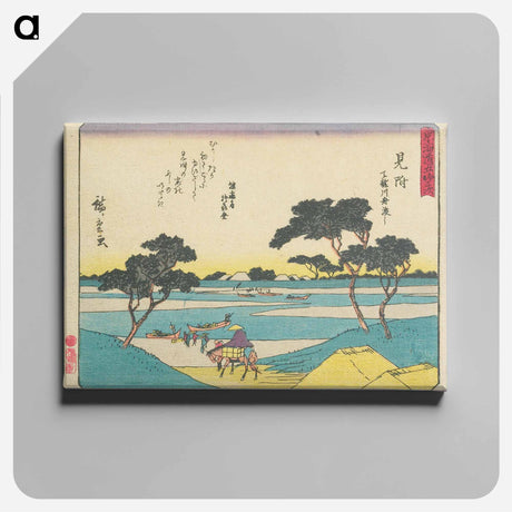 アートパネル-Ferry on the Tenryū River
 - 歌川 広重 Canvas.