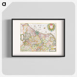 Kaart van de Nederlanden - アンティーク地図 Poster.