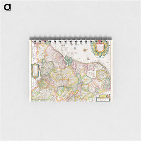 アートメモ帳-Kaart van de Nederlanden - アンティーク地図 Memo.