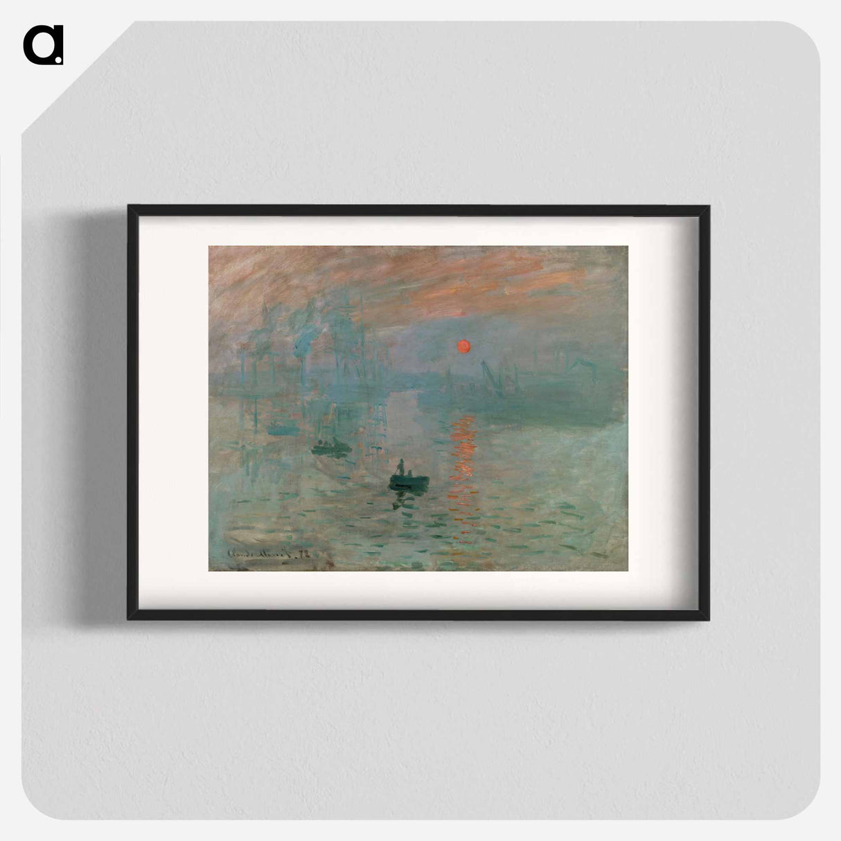 Impression, Sunrise - Claude Monet Poster.