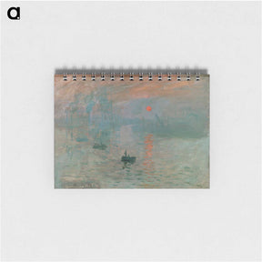 アートメモ帳-Impression, Sunrise - クロード モネ Memo.