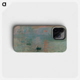 Impression, Sunrise - Claude Monet Phone Case.