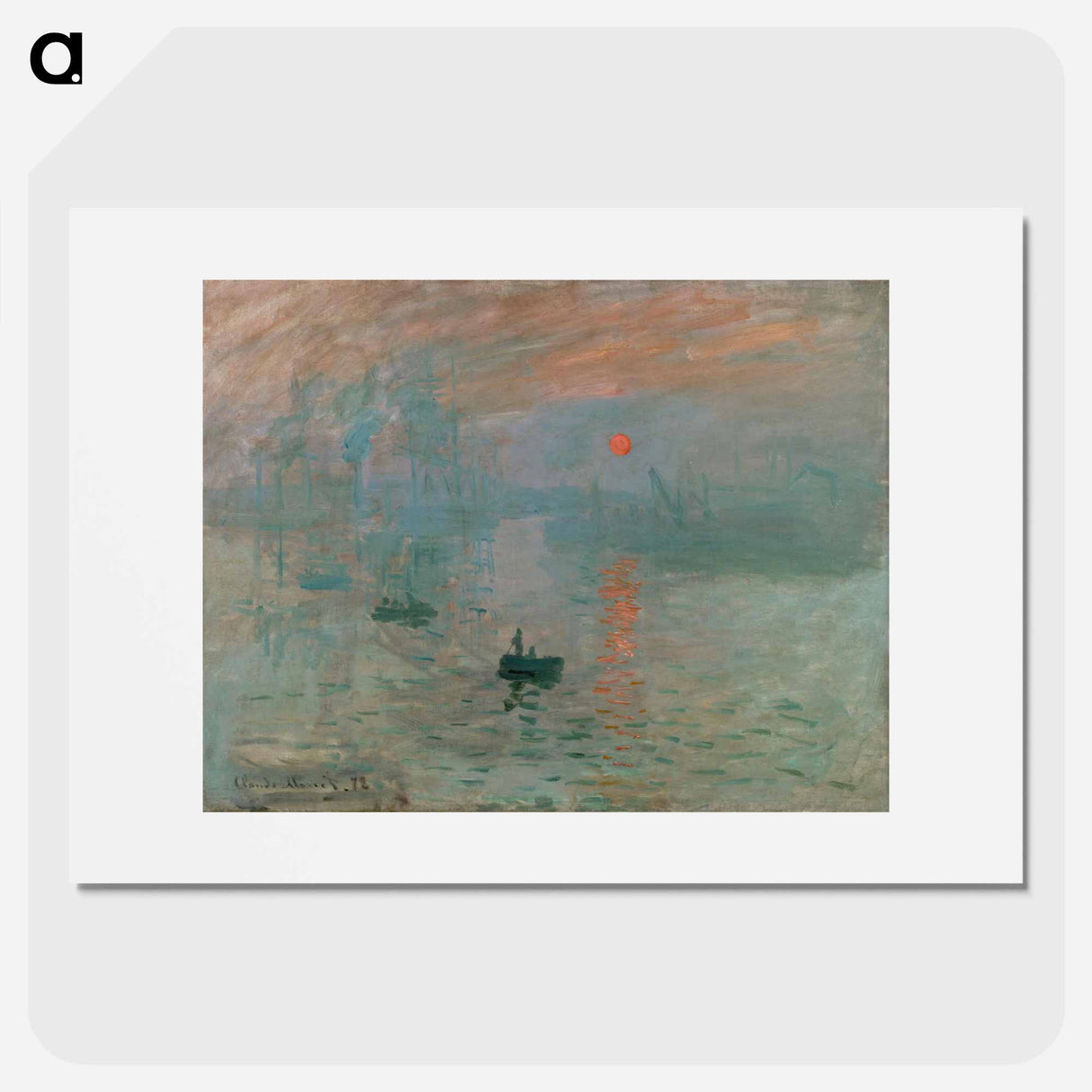 Impression, Sunrise - Claude Monet Poster.