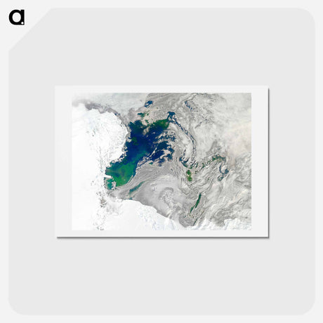 アートポストカード-Ross Sea Austral Bloom
 - 上空からの地球 Postcard.