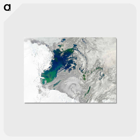 アートポストカード-Ross Sea Austral Bloom
 - 上空からの地球 Postcard.
