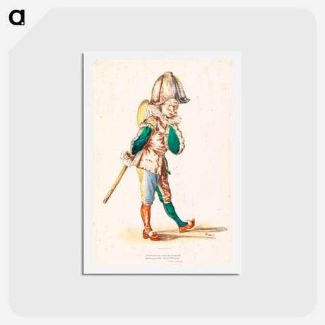 アートポストカード-Polychinella - エドゥアール マネ Postcard.