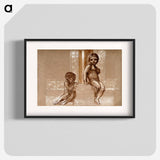 Troy Triptych - Study of Two Putti - エドワード バーン ジョーンズ Poster.