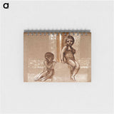 アートメモ帳-Troy Triptych - Study of Two Putti - エドワード バーン ジョーンズ Memo.