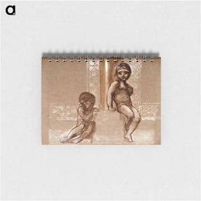 アートメモ帳-Troy Triptych - Study of Two Putti - エドワード バーン ジョーンズ Memo.