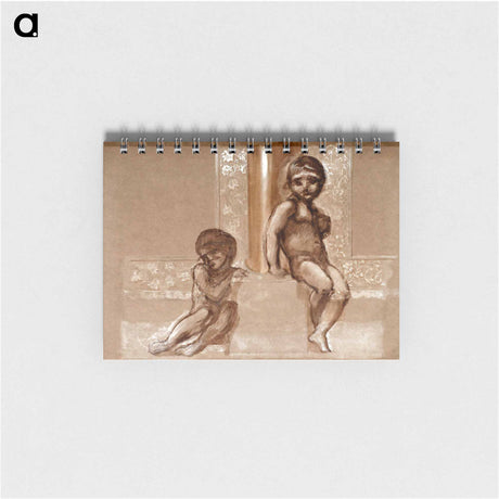 アートメモ帳-Troy Triptych - Study of Two Putti - エドワード バーン ジョーンズ Memo.