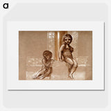 Troy Triptych - Study of Two Putti - エドワード バーン ジョーンズ Poster.