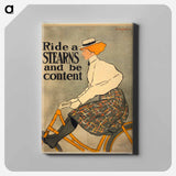 アートパネル-Ride a Stearns and be content - エドワード ペンフィールド Canvas.