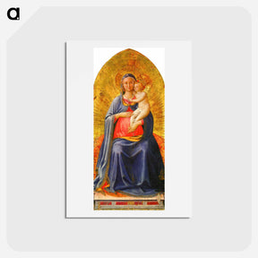 アートポストカード-Madonna and Child - フラ アンジェリコ Postcard.
