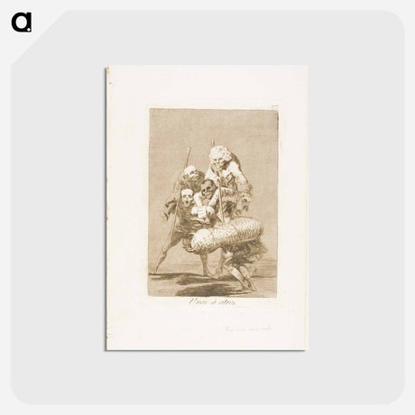 アートポストカード-What One Does to Another - フランシスコ デ ゴヤ Postcard.