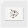 アートポストカード-Sketch of a cat - ジャン ベルナール Postcard.