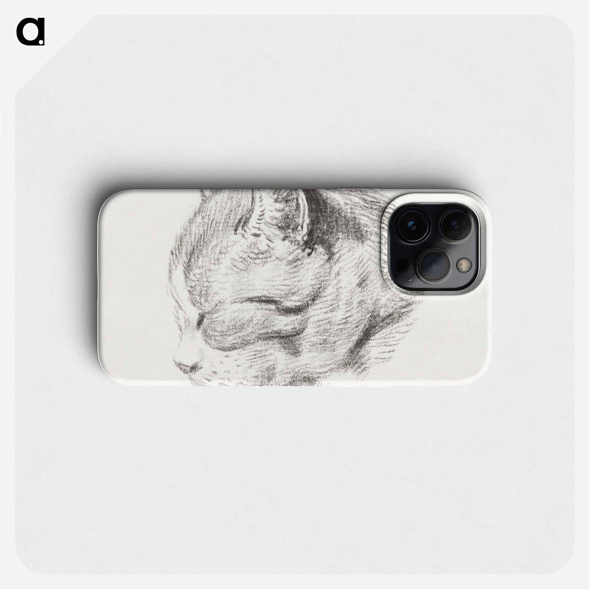 Sketch of a cat - Jean Bernard Phone Case.