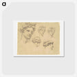 アートポストカード-Apollo and the Muses - ジョン シンガー サージェント Postcard.