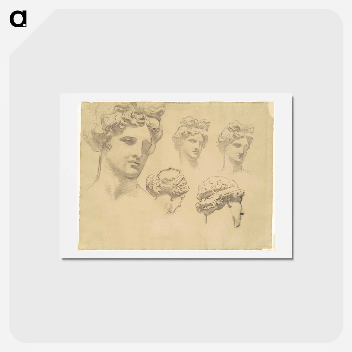 アートポストカード-Apollo and the Muses - ジョン シンガー サージェント Postcard.