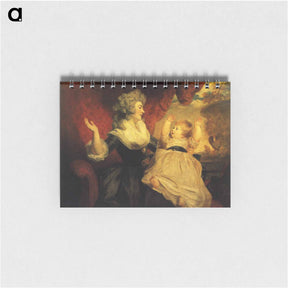アートメモ帳-Georgiana, Duchess of Devonshire with her Infant Daughter Lady Georgiana Cavendish - ジョシュア レノルズ Memo.