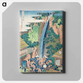 アートパネル-Sō̄shū ōyama rōben no taki - 葛飾 北斎 Canvas.